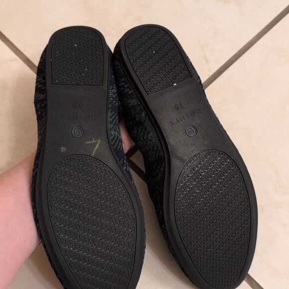 ROTHY’S The Loafer Knit Forest Tartan Limited Edition Holiday Rare Green 7.5 - Picture 4 of 11